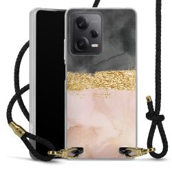 Carry Case Transparent Leather black/gold