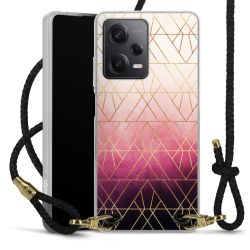 Carry Case Transparent Leather black/gold