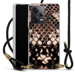 Carry Case Transparent Leather black/gold