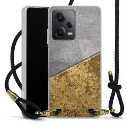 Carry Case Transparent Leather black/gold