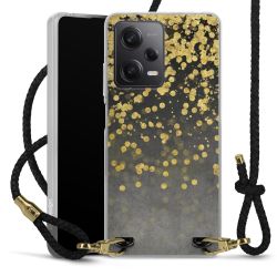 Carry Case Transparent Leather black/gold