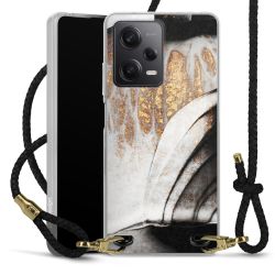 Carry Case Transparent Leather black/gold