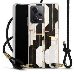 Carry Case Transparent Leather black/gold