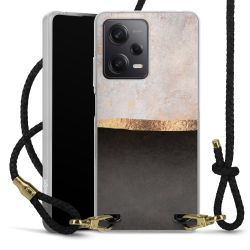 Carry Case Transparent Leather black/gold