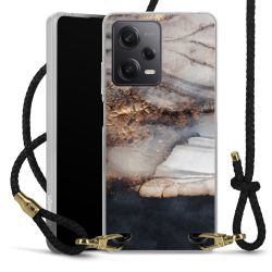 Carry Case Transparent Leather black/gold