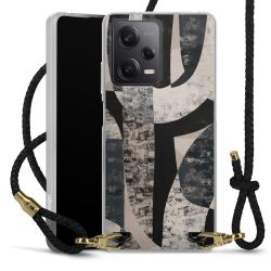 Carry Case Transparent Leather black/gold