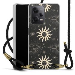 Carry Case Transparent Leather black/gold