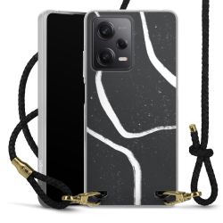 Carry Case Transparent Leather black/gold