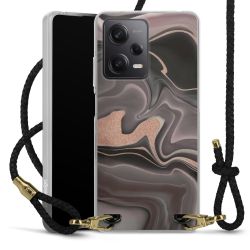 Carry Case Transparent Leather black/gold