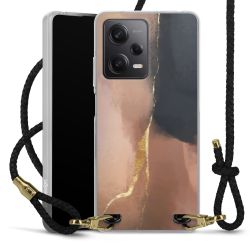 Carry Case Transparent Leather black/gold