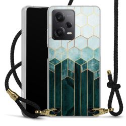 Carry Case Transparent Leather black/gold