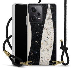 Carry Case Transparent Leather black/gold