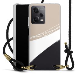 Carry Case Transparent Leather black/gold