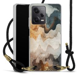 Carry Case Transparent Leather black/gold