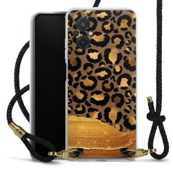 Carry Case Transparent Leather black/gold