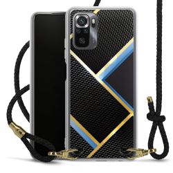 Carry Case Transparent Leather black/gold