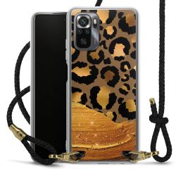 Carry Case Transparent Leather black/gold