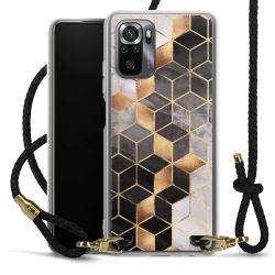 Carry Case Transparent Leather black/gold