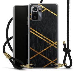 Carry Case Transparent Leather black/gold