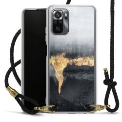 Carry Case Transparent Leather black/gold