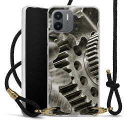 Carry Case Transparent Leather black/gold