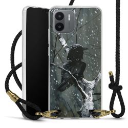 Carry Case Transparent Leather black/gold