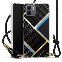 Carry Case Transparent Leather black/gold