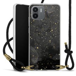 Carry Case Transparent Leather black/gold