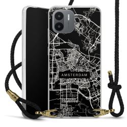 Carry Case Transparent Leather black/gold