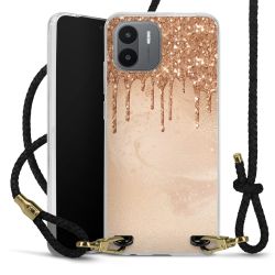 Carry Case Transparent Leather black/gold