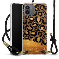 Carry Case Transparent Leather black/gold