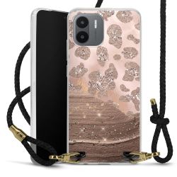 Carry Case Transparent Leather black/gold