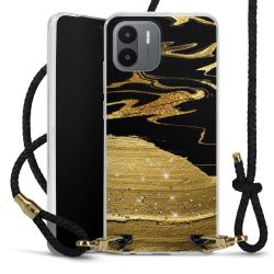 Carry Case Transparent Leather black/gold