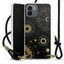 Carry Case Transparent Leather black/gold