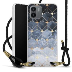 Carry Case Transparent Leather black/gold