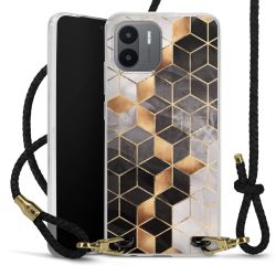 Carry Case Transparent Leather black/gold