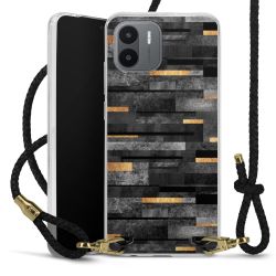 Carry Case Transparent Leather black/gold