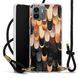 Carry Case Transparent Leather black/gold