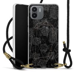 Carry Case Transparent Leather black/gold