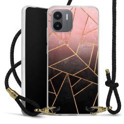 Carry Case Transparent Leather black/gold