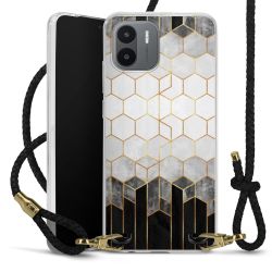 Carry Case Transparent Leather black/gold