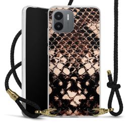 Carry Case Transparent Leather black/gold