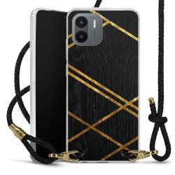 Carry Case Transparent Leather black/gold