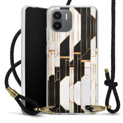 Carry Case Transparent Leather black/gold