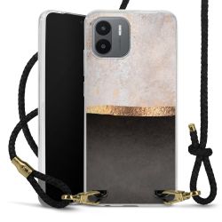 Carry Case Transparent Leather black/gold