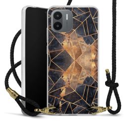 Carry Case Transparent Leather black/gold