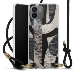 Carry Case Transparent Leather black/gold