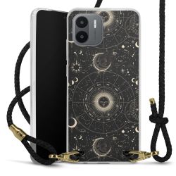 Carry Case Transparent Leather black/gold