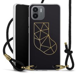 Carry Case Transparent Leather black/gold