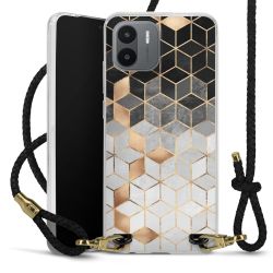 Carry Case Transparent Leather black/gold